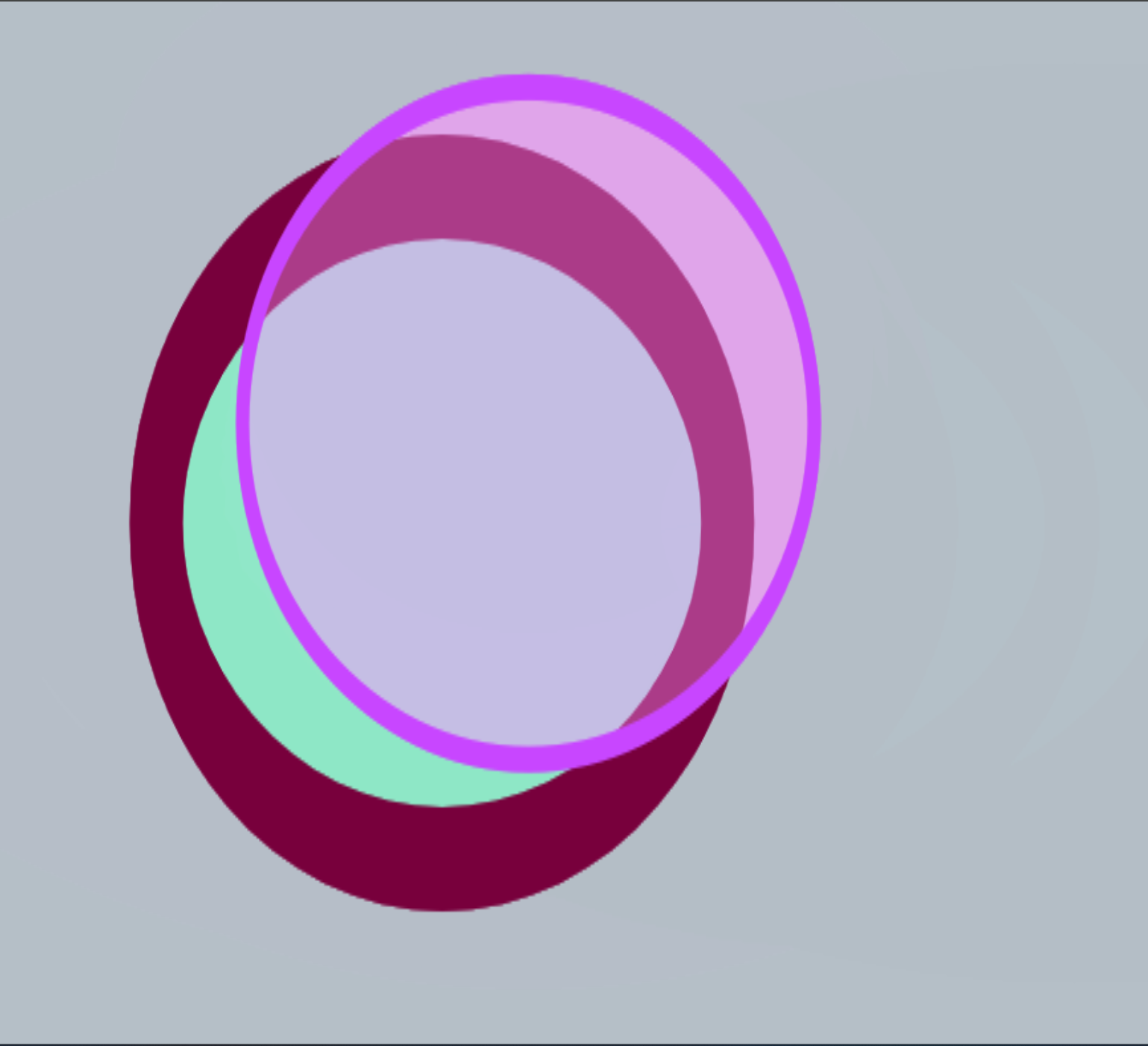 I really enjoyed the way these circles respond to the mouse and adjusted their size and colour.