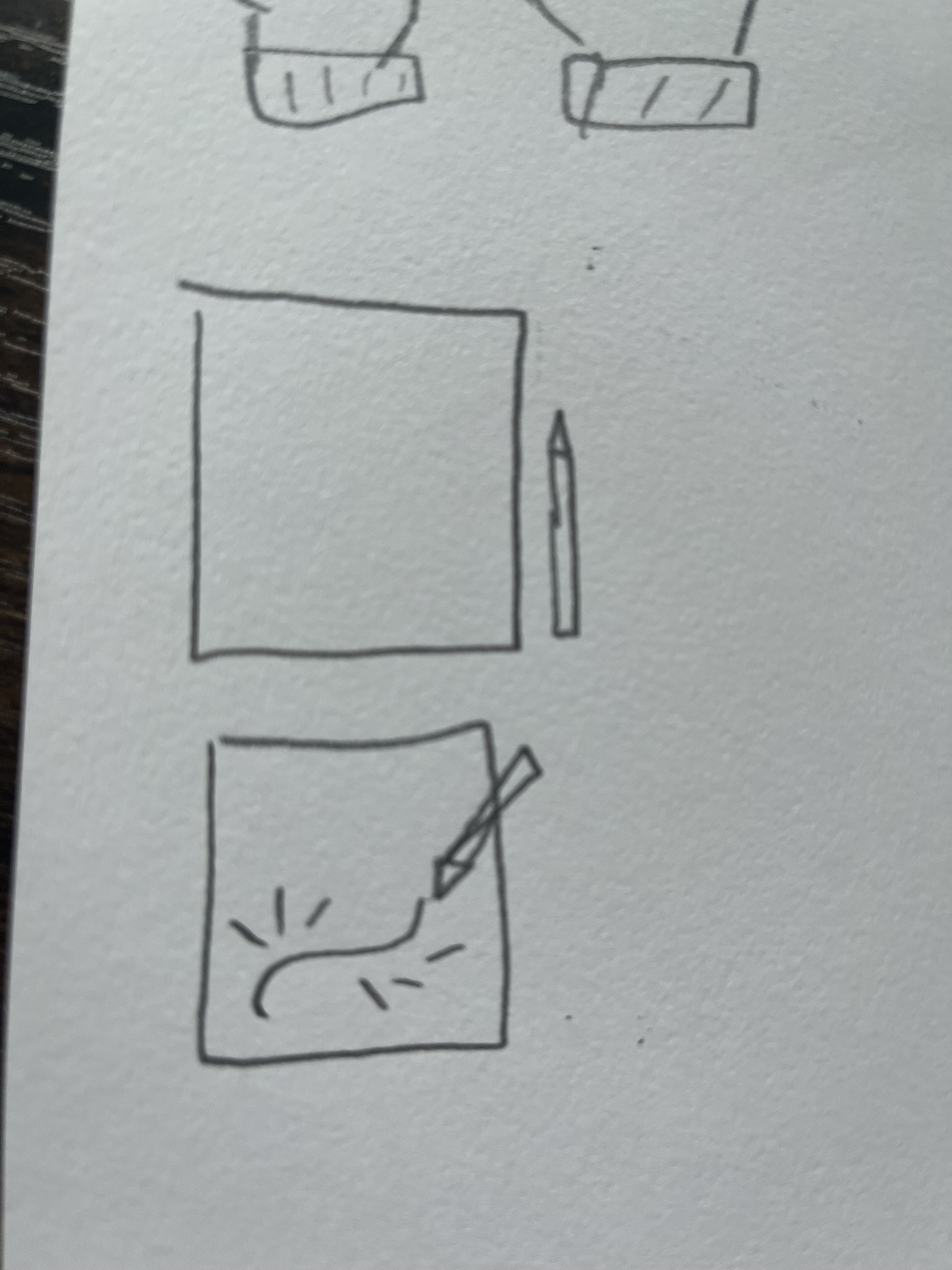 I was thinking of making a sketch book that would light up as you used either a lot of grpahite pencil or connductive paint but I didn't end up loving this idea.