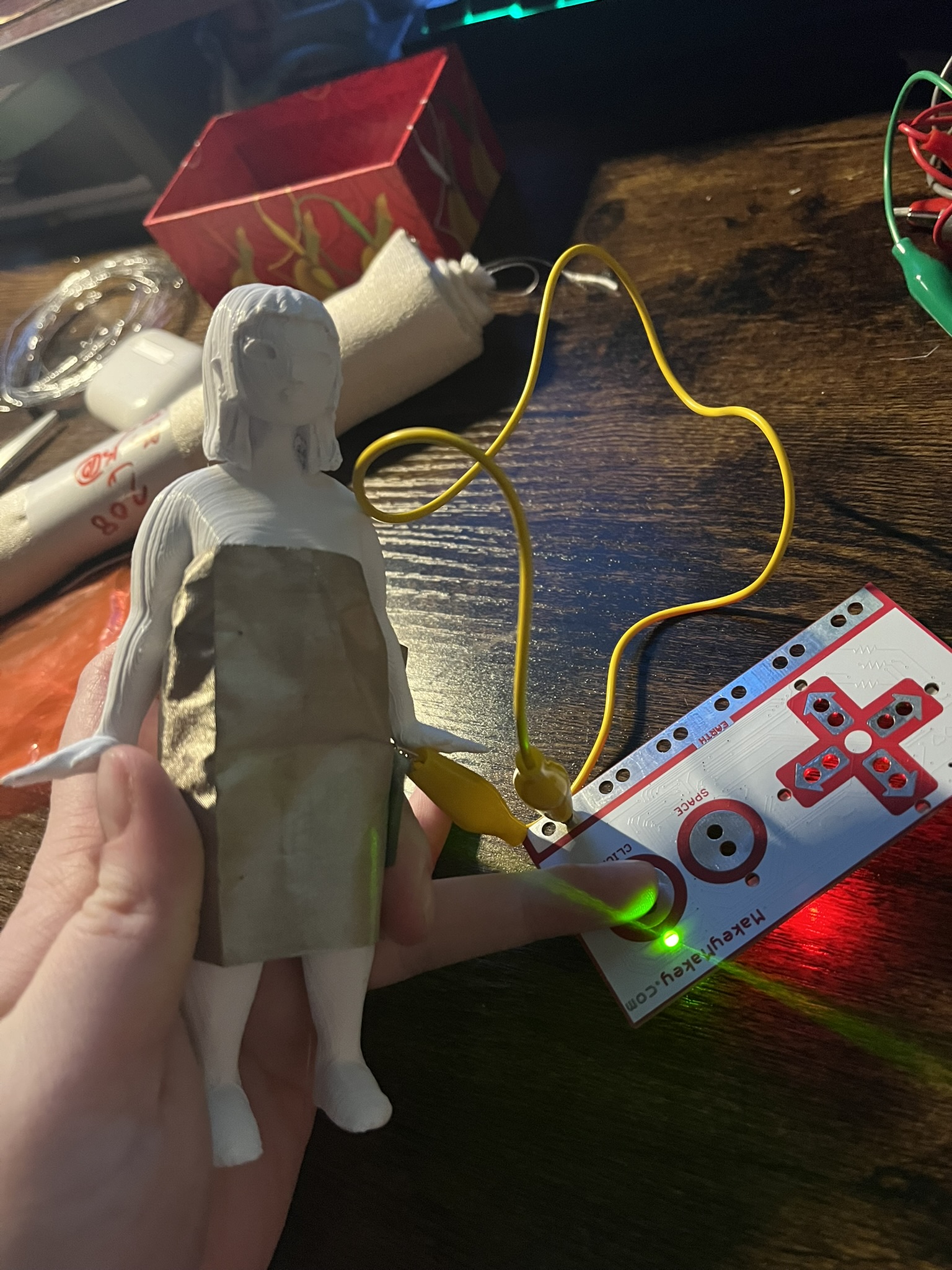 I tested my materials to see if I could potentially use something new for my doll.