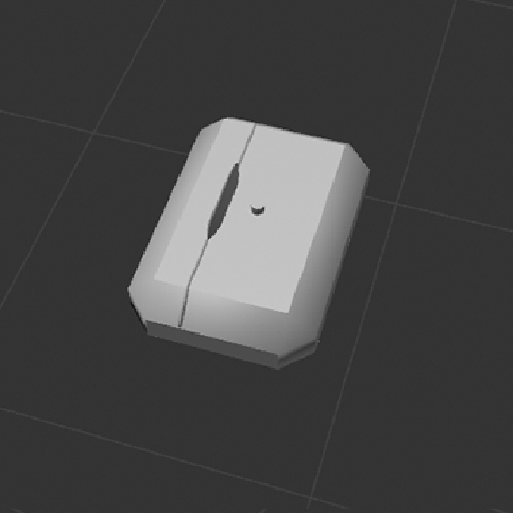 A 3D model of my airpods, it was a challenge to make the indents and I ended up creating them using an optical illusion.