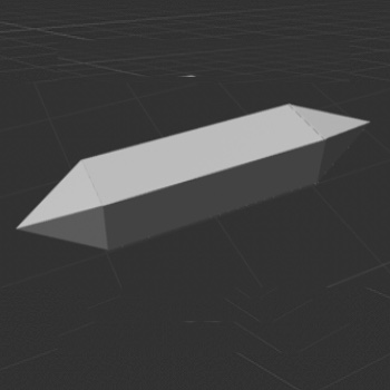 This is a 3D model of my obsidian crystal, I picked it because it was simple.