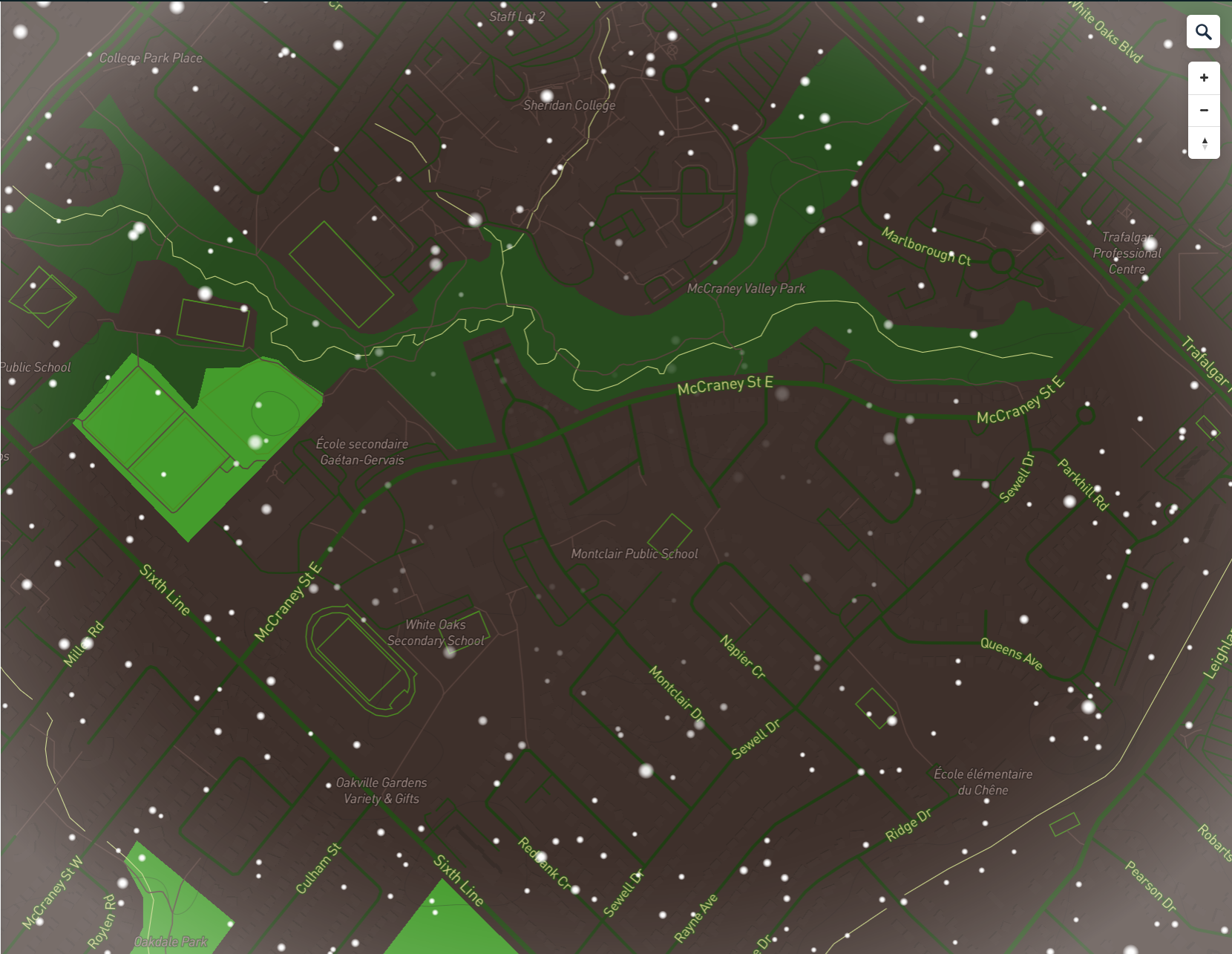 I really like the way the snow looks over the map.