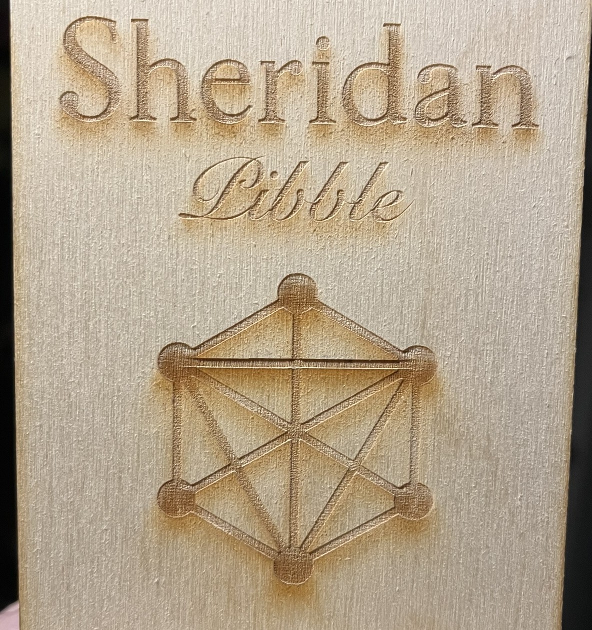 This is my final phone stand from the laser activity in class, I like it I think it's cute and I would make another one someday if I had enough time.